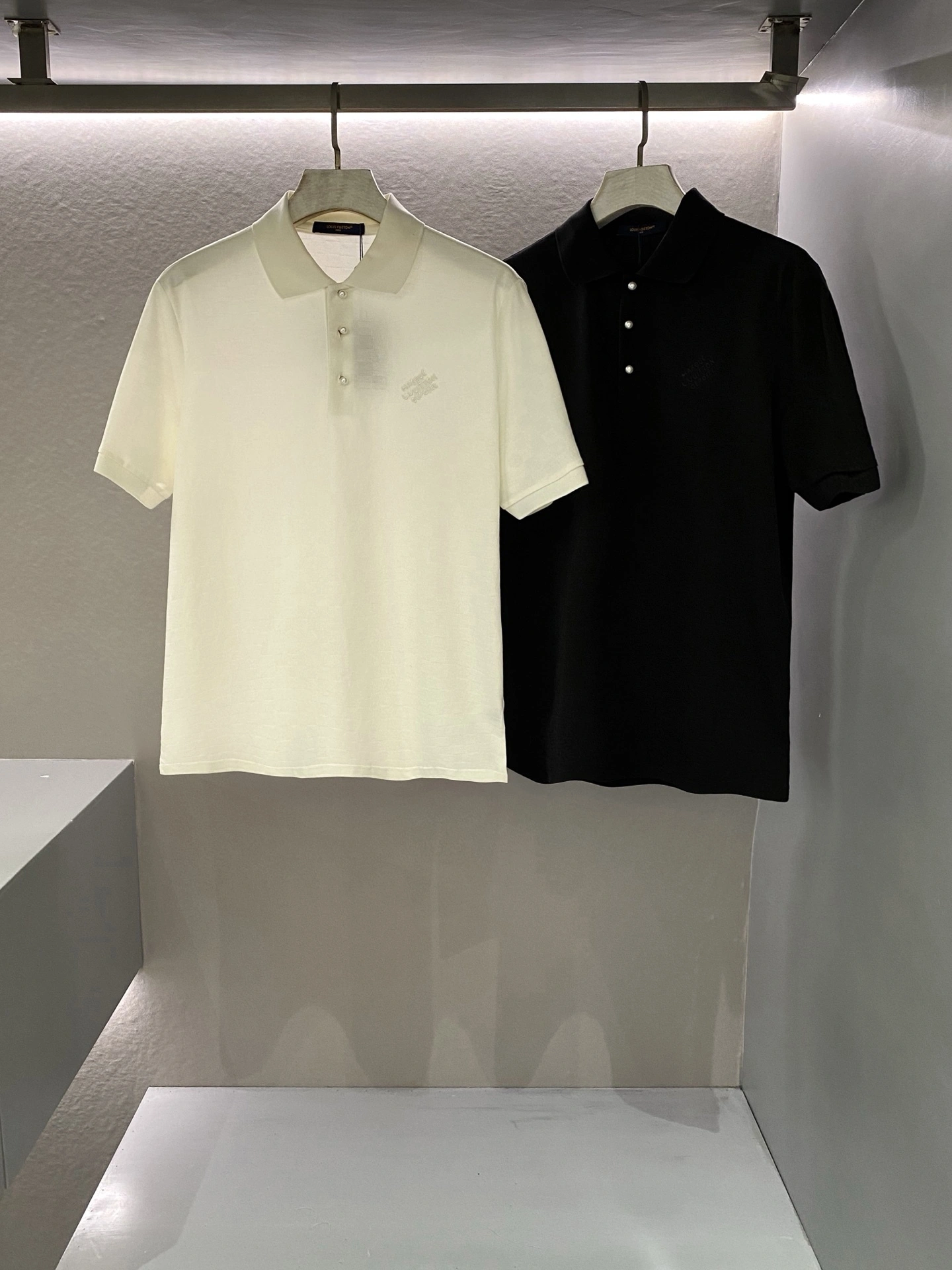 wg.luxury- 8V Damier embroidery Polo 2Colour item:E-F361G1018-2
